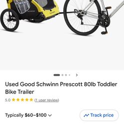 Schwinn 2 Seater Bike Trailer New 