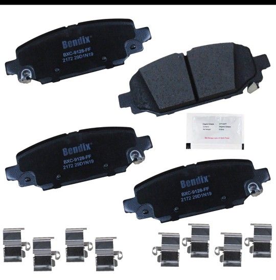 : Bendix Priority1 CFC2172 Ceramic Rear Brake Pads for Jeep Wrangler 2024-2018