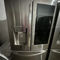 LG 3 Door Stainless Steel Refrigerator Instaview 