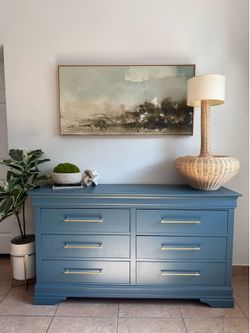 Blue dresser