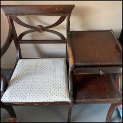 Antique Gossip Telephone Table 