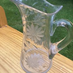 Glam Cut Crystal Carafe