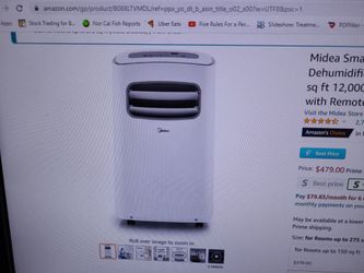 Mideast Smart 3 In 1 Portable Air Conditioner Dehumidifier BRAND NEE Never USED