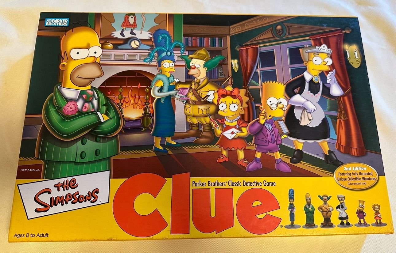 2002 Simpsons Clue Board Game
