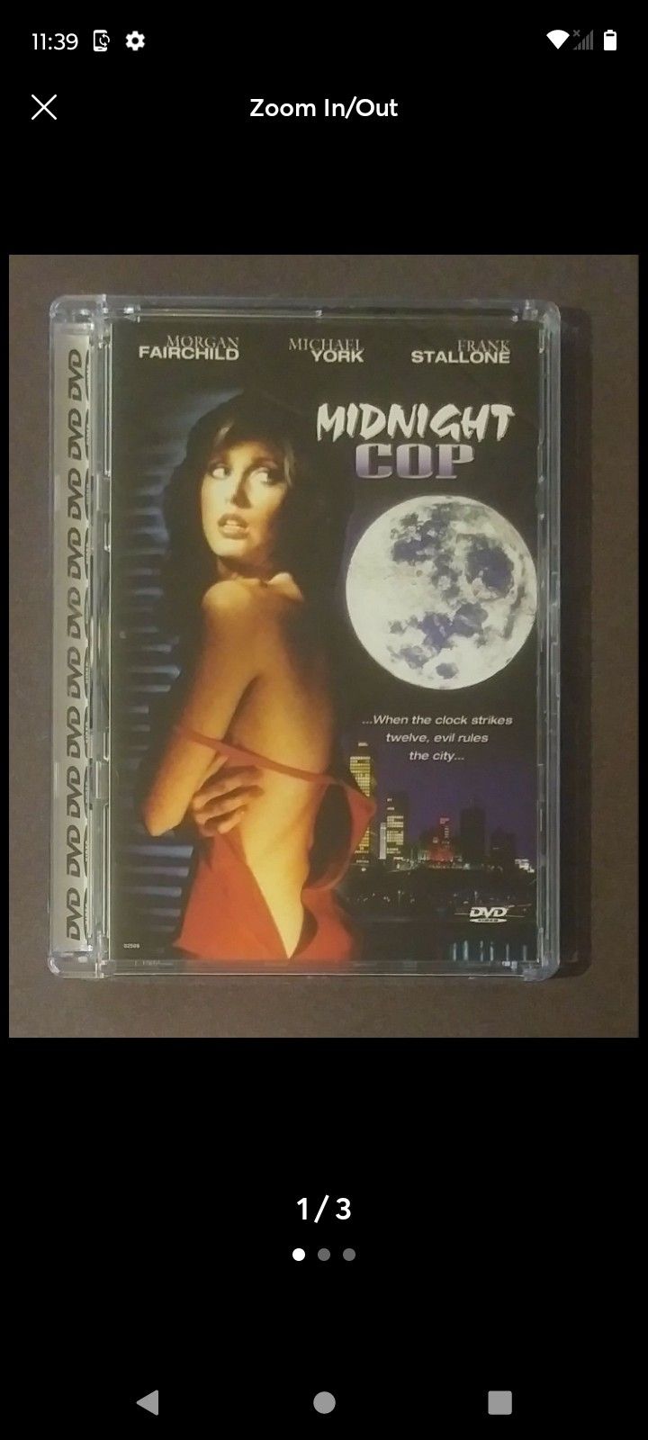 MIDNIGHT COP 2001 DVD Movie Platinum Frank Stallone Michael York Morgan Fairchild LAPD Rare HTF Tested