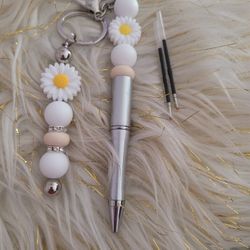 Daisy Pen And Key Chain 