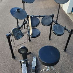 Drum Set With Chair 