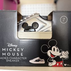 New In Box Disney Mickey Mouse Sneakers - size 7 women’s.