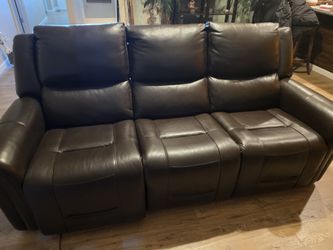 Leather Reclining Sofa