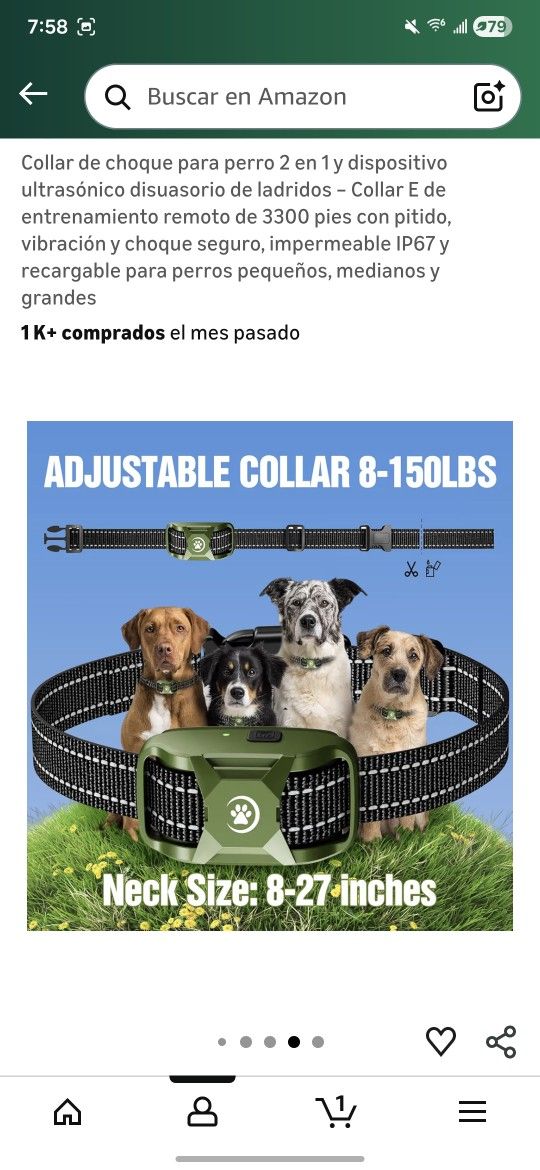 Collar De Choque Para Perros
