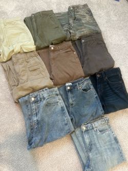 Clothes | Pants | green, blue, jeans, cargos, baggy