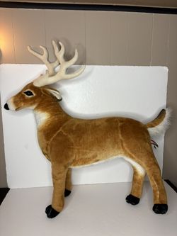 Jumbo plush reindeer Melissa and Doug