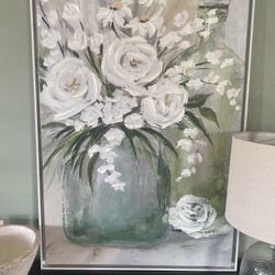 Textured Floral Canvas