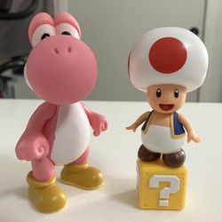 Nintendo Toad And Pink Yoshi 