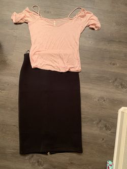 Blk Skirt & Top