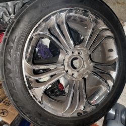 Sentra tires and chrome rims