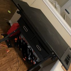 Art desk - Black With Storage 