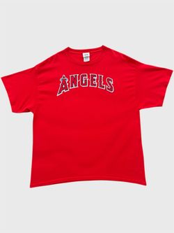 Anaheim Angels vintage Lee Sport baseball red t shirt 2007 Size XL