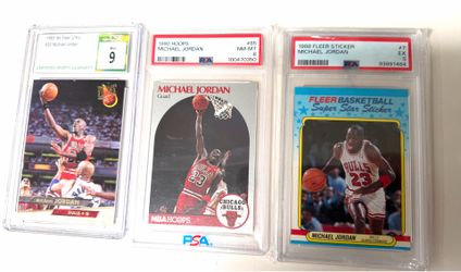 Michael Jordan’s card fleer/hoops/ultra