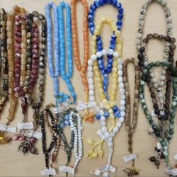 Beads Rosary Bracelet Crystal Prayer Beads Bracelet Islamic Religious Jewelry Decorative Tassels Bracelet Party Favor