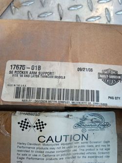 Screaming eagle rocker arm support part number 17675-01b