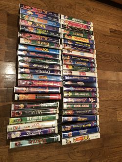 VHS Disney Tapes Lot Black Diamonds