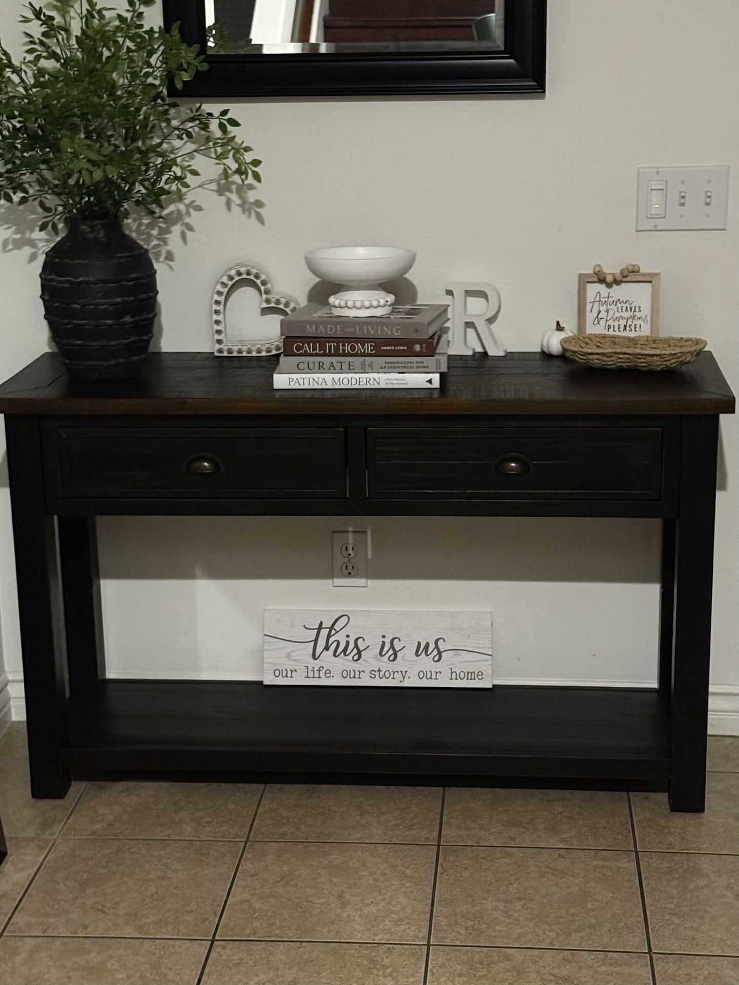 Solid Wood Console Table