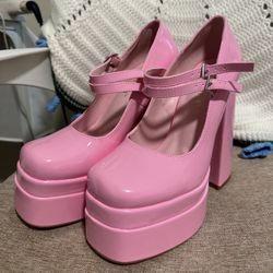 Pink Platform Heels
