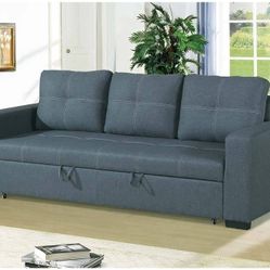 CONVERTIBLE SOFA BLUE GREY NEW IN BOX ☎️ 1714586,2564
