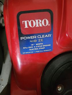 Toro Snow Blower