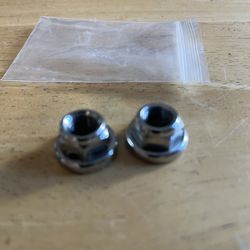 Chrome Swivel Axle Nuts 3/8"