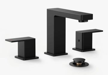 Forious Widespread Bathroom Faucet In Matte Black