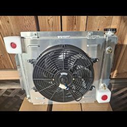 NEW Alloyworks 3-Row Aluminum Radiator & Fan - Jeep Wrangler YJ/TJ (V8 Swap)