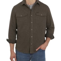 NWT Wrangler men’s flannel knit shirt size S