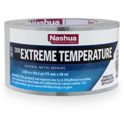Nashua Tape 2.83 in. x 50 yd. 330X Extreme Weather HVAC Foil Duct Tape=Tools-360
