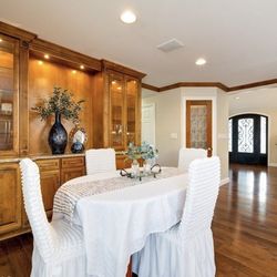 Dining table and five matching chairs