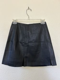 Faux Leather Mini Skirt