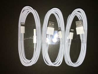 iPhone USB cables 3 for $10