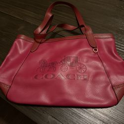 Red Coach Purse