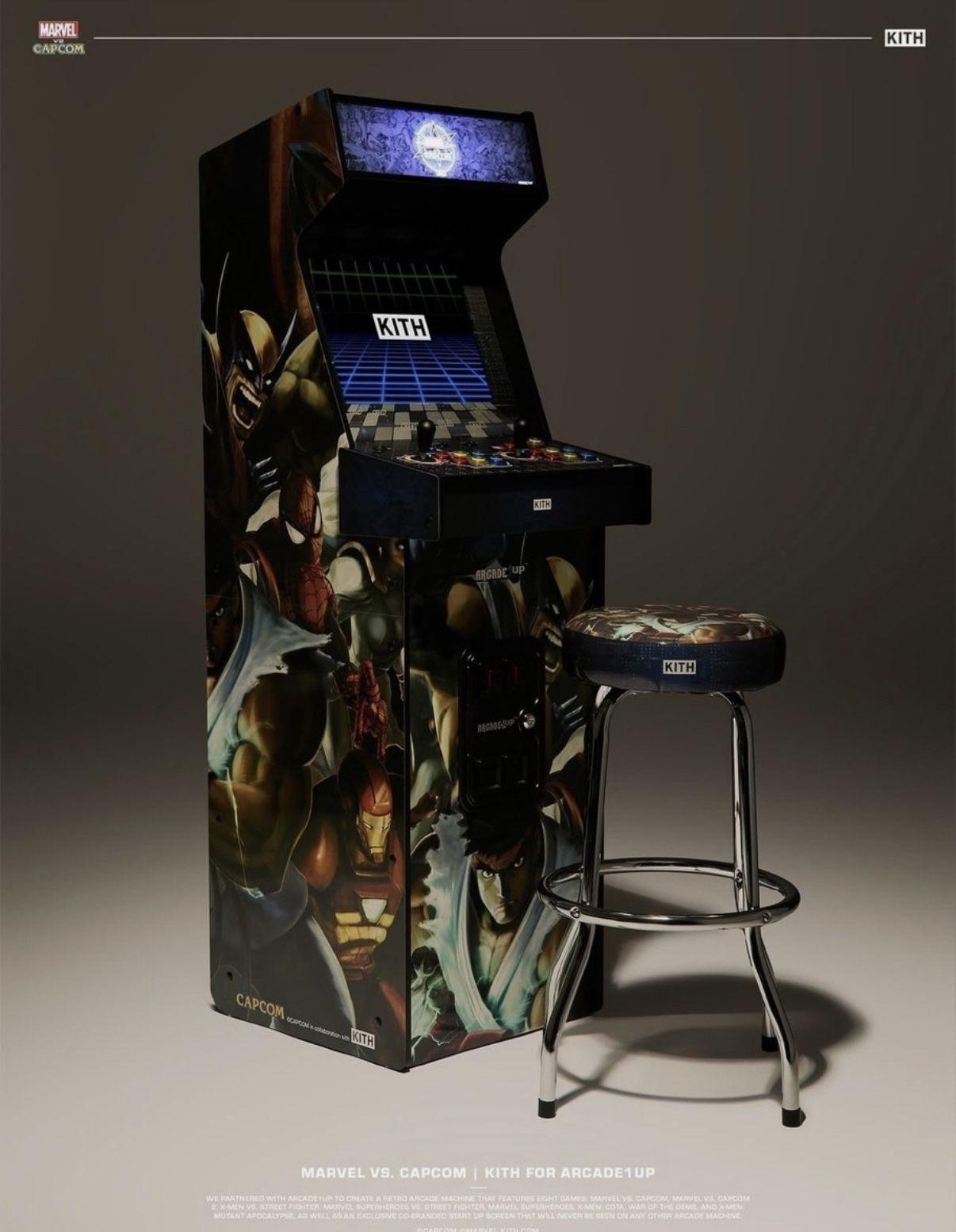 Kith Arcade1UP Marvel Vs Capcom 2 Arcade Game Machine