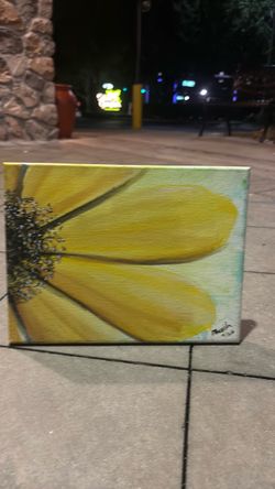 Yellow flower painting