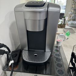 Keurig Coffee Machine + Storage For Pods Underneath