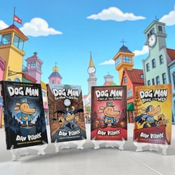 (Lot Of 4) Dog Man Series By Dav Pilkey Ball Rolls/Tale Two/Brawl Wild/Dog Man/Hardcover Very Good Condition. These items are children's graphic novel