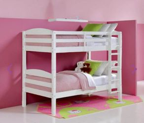 BUNK/TWIN BEDS*BETTER HOMES  & GARDENS "LEIGHTON" WHITE* NEW IN BOX!
