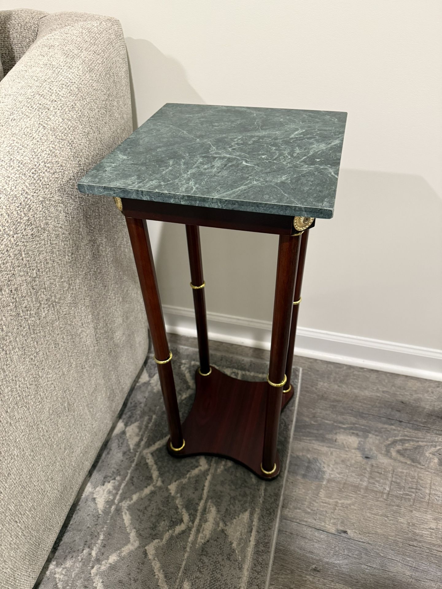 Marble Plant Stand/Accent Table