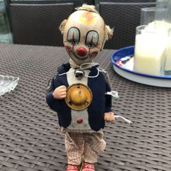 Old Tea Clown Toy In Working Condition