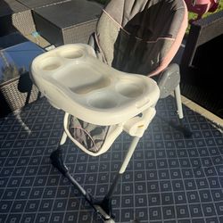 Baby Trend Dine Time 3-in-1 High Chair Starlight Pink