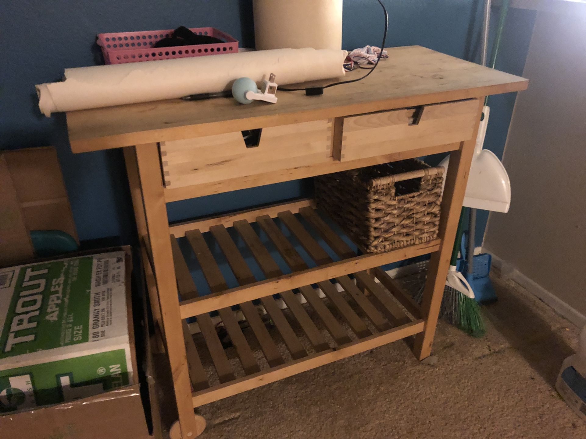 IKEA Rolling Storage Table