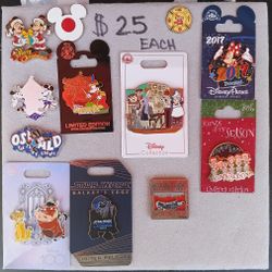 Disney Pins $25 Each