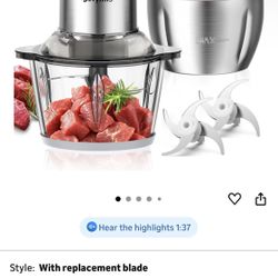 Food Processor, Meat Grinder Vegetable Chopper for Home